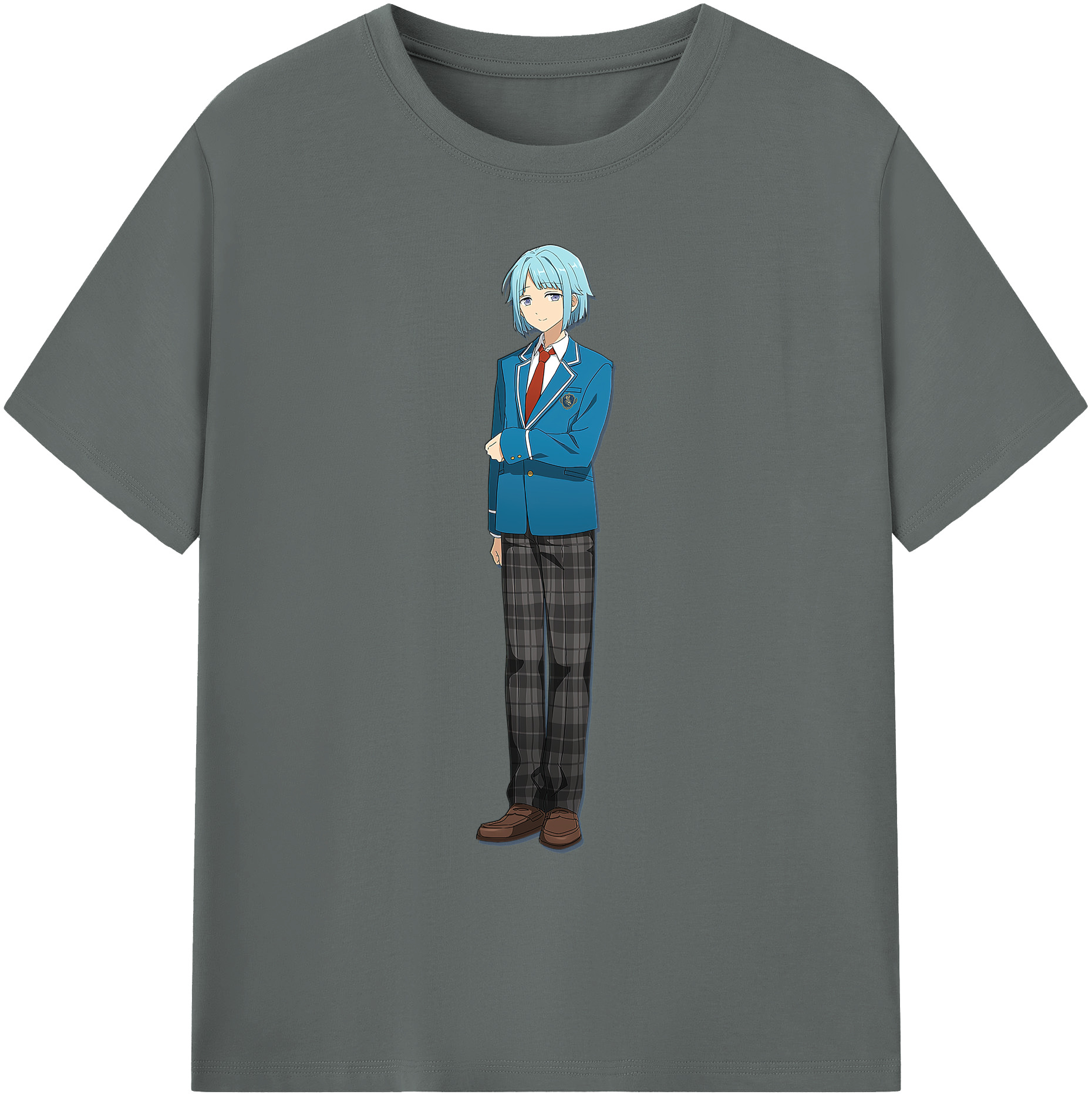 （画像用） あんさんぶるスターズ! Ensemble Stars 綿100％ メンズ半袖Tシャツ｜肌触りやわらか＆通気性